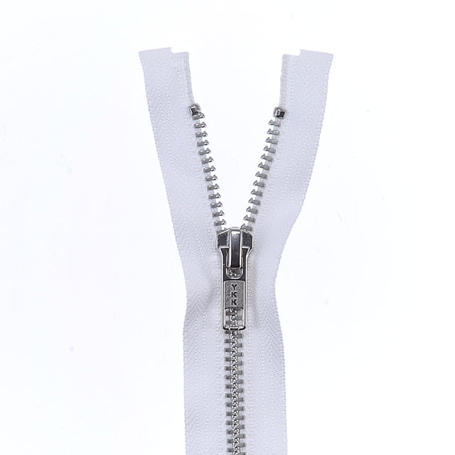 YKK メタルファスナー YZiP(5Y DA OP) シルバー オープン 60cm 501.白 08Co99_