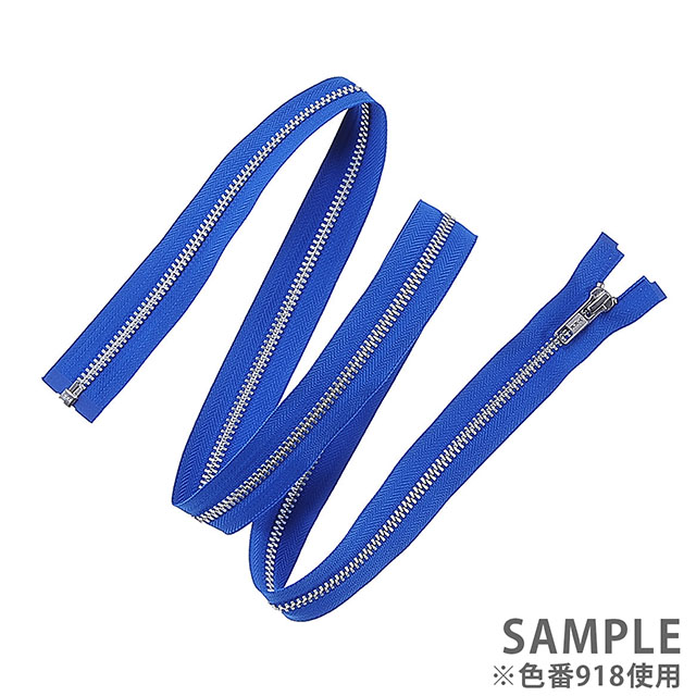 YKK メタルファスナー YZiP(5Y DA OP) シルバー オープン 60cm 501.白 08Co99_