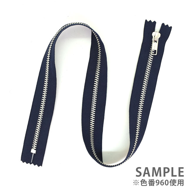 YKK メタルファスナー YZiP(5Y DA C) シルバー 止め 60cm 542.アイスブルー 08Co99_