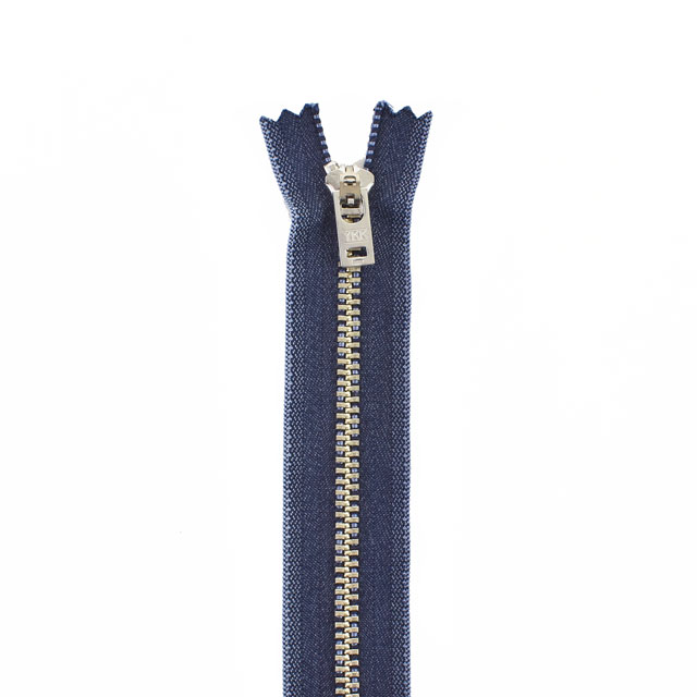 YKK ジーンズ用ファスナー ワイジップ 止め（5YN-GS-C） 20cm シルバー J196.デニムブルー 08Co99_