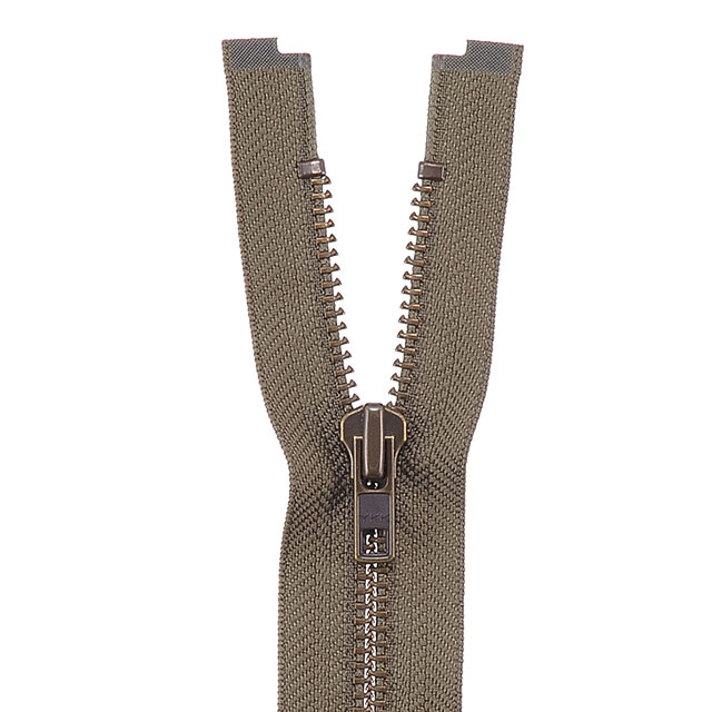 YKK メタルファスナー(7GKB DA OP) アンティークゴールド オープン 100cm 565.ミリタリー 08Co99_