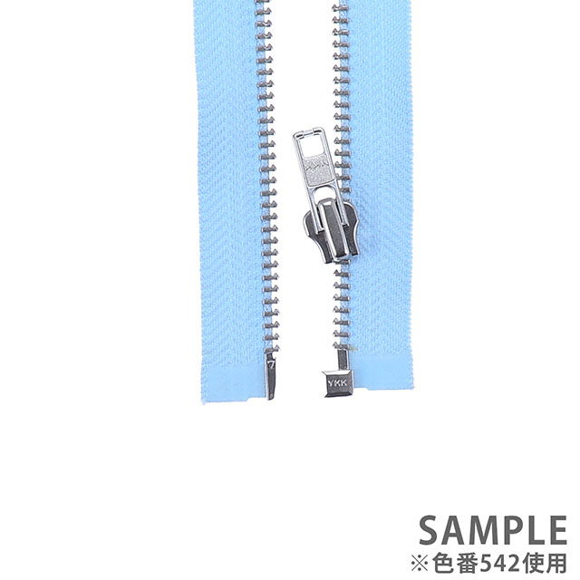YKK メタルファスナー(7MA DA OP) シルバー オープン 100cm 915.ナスムラサキ 08Co99_