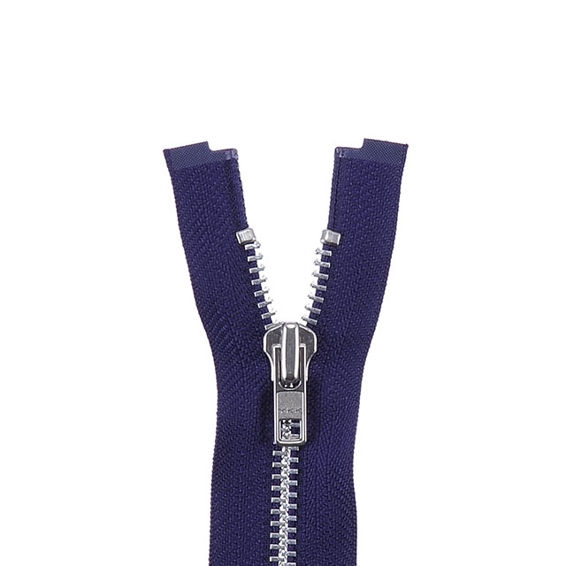 YKK メタルファスナー(7MA DA OP) シルバー オープン 100cm 915.ナスムラサキ 08Co99_