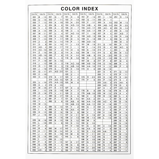 YKK ファスナー カラーサンプル帳 08Co99_