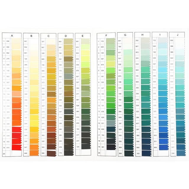 YKK ファスナー カラーサンプル帳 08Co99_