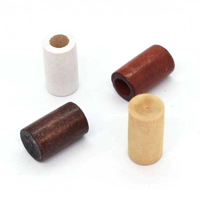 木製片穴ループエンド/キャップ(14M-WR) 10mm ベージュ 08Bk99_