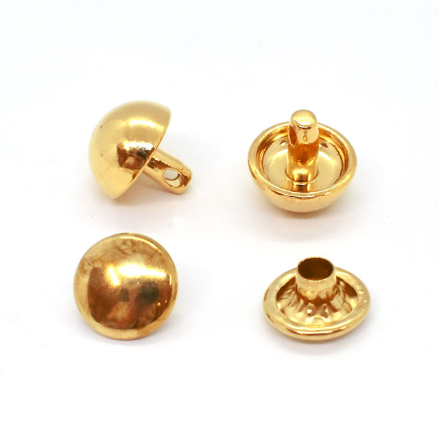 クラフト社 金属パーツ 底ビョウ(1584) 頭径12mm G.ゴールド 10組入 08Cl99_