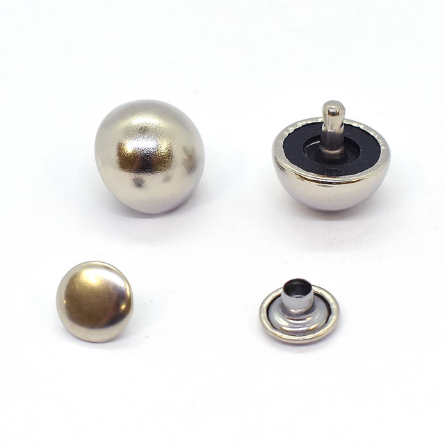 クラフト社 金属パーツ 底ビョウ(1585) 頭径14mm N.ニッケル 10組入 08Cl99_