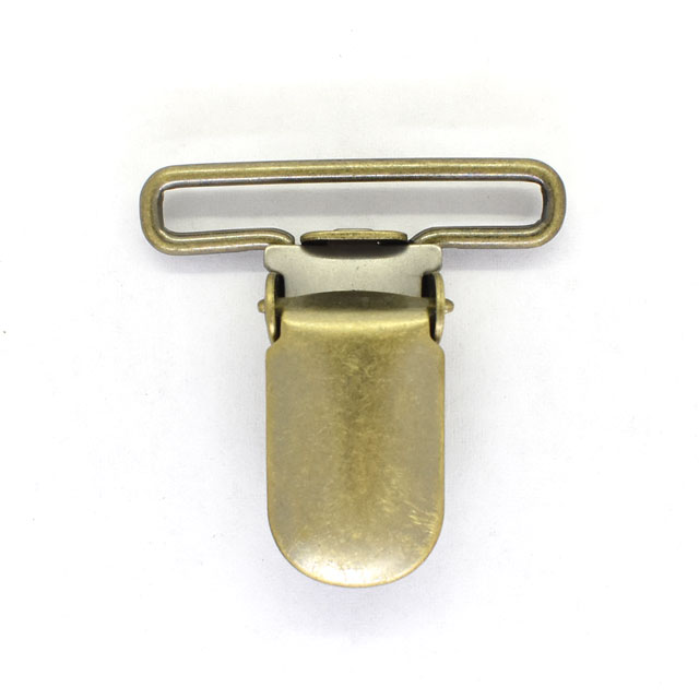 金属パーツ サスペンダークリップ(3034) 30mm幅テープ用 AG.アンティークゴールド 08Bk99_