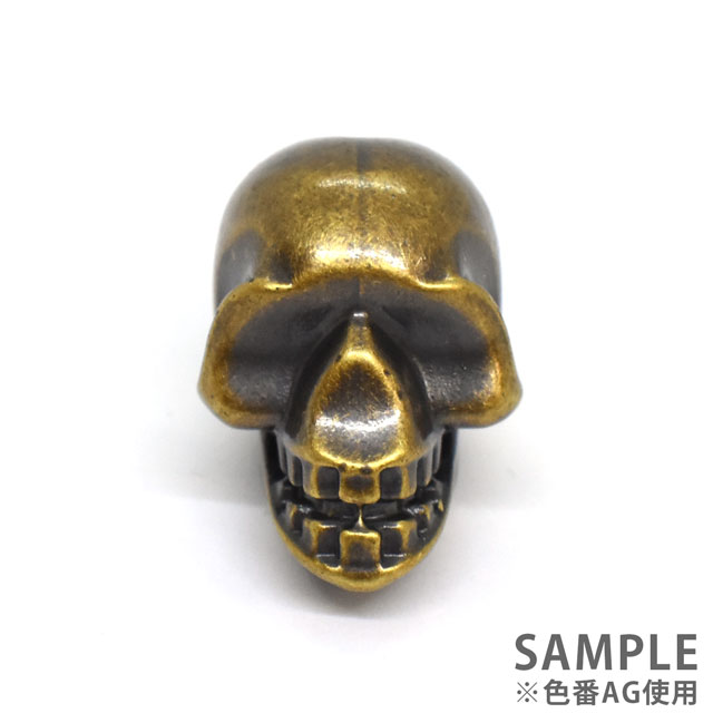 プラスチックパーツ スカル型コードロック(AST1019) BN.ブラックニッケル 08Bk99_