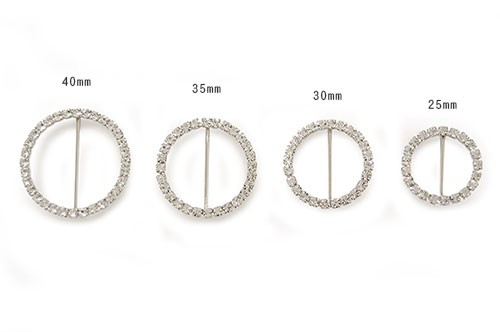 石付通しバックル(AZP6424) 40mm RH.シルバー土台 08Bg99_
