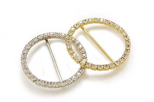 石付通しバックル(AZP6424) 40mm RH.シルバー土台 08Bg99_