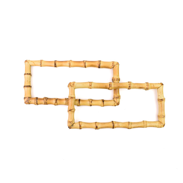 竹バッグ持ち手 長方形(BB-11) 4.焼き入生成 約10cm×21cm 08Cl99_