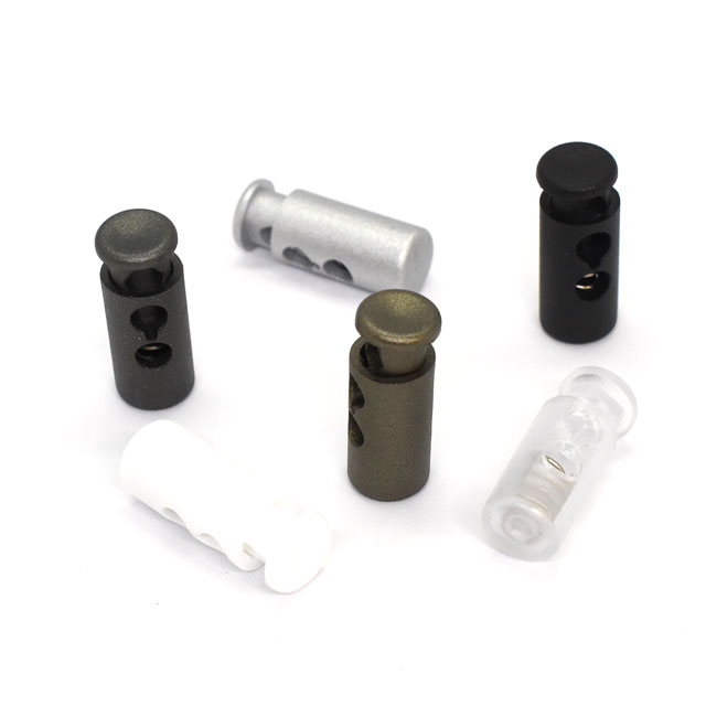 プラスチックパーツ コードロック 2つ穴(BP6109) 00.クリア 08Bk99_