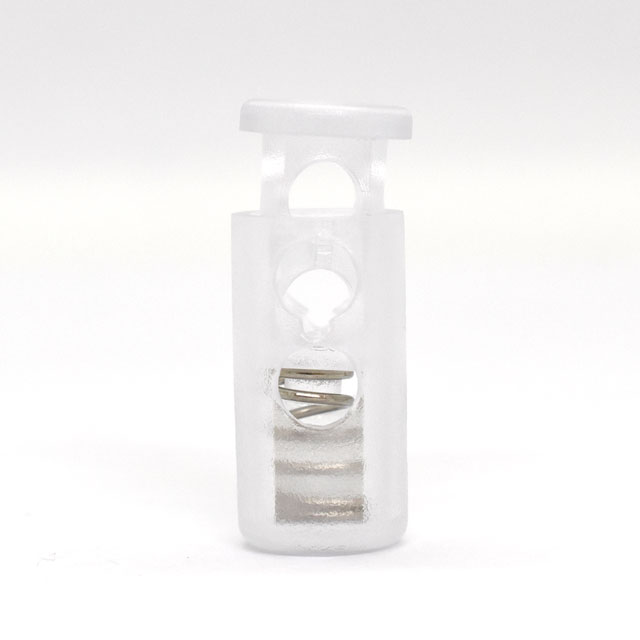 プラスチックパーツ コードロック 2つ穴(BP6109) 00.クリア 08Bk99_