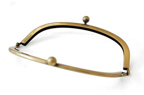 がま口 口金(CH-106) 約12cm幅 BN.アンティークゴールド 08Cl99_