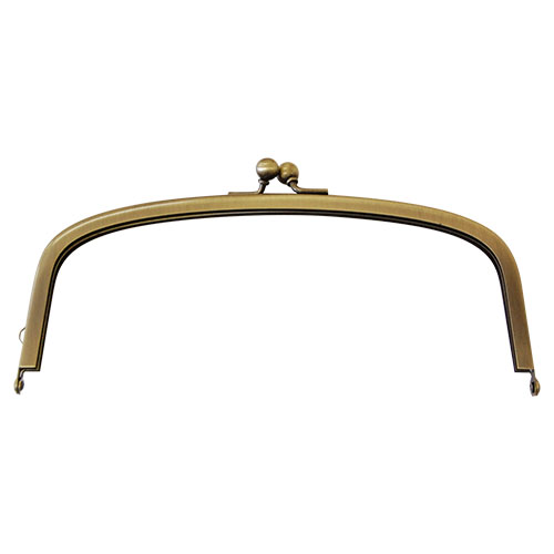 がま口 口金(CH-113) 約16.6cm幅 BN.アンティークゴールド 08Cl99_