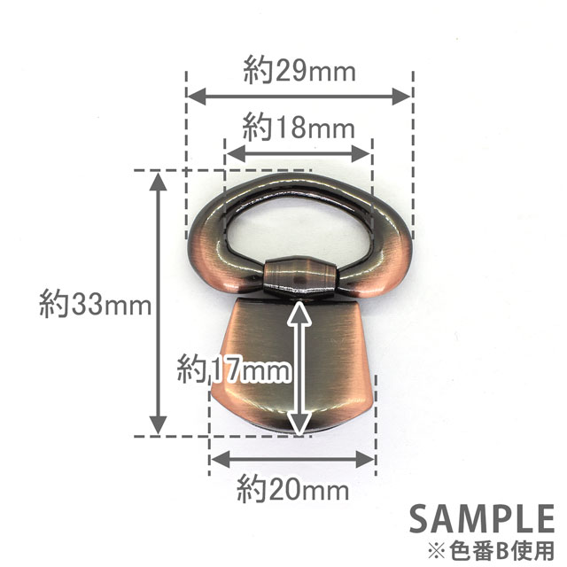 クラフト社 金属パーツ 手カン(1432) 18mm幅テープ用 G.ゴールド 08Cl99_