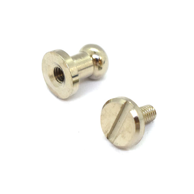 金属パーツ ギボシ 7mm(頭径5mm) ニッケル 08Cl99_