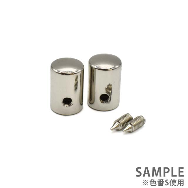 金属パーツ メルヘンアート コードキャップ/ネジ固定タイプ 6mm 2個入 S1174.シルバー 08Bk99_