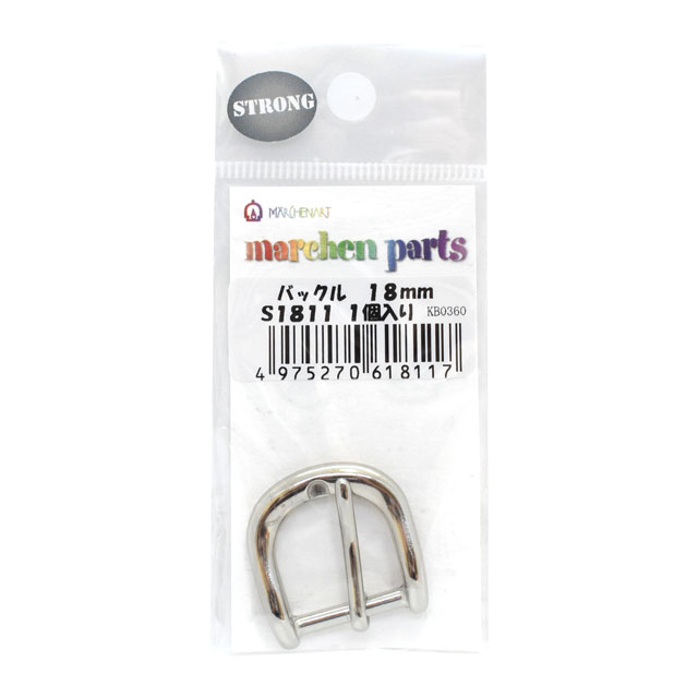 メルヘンアート ストロングパーツ バックル(S1811) 18mm 1個入 08Bk99_