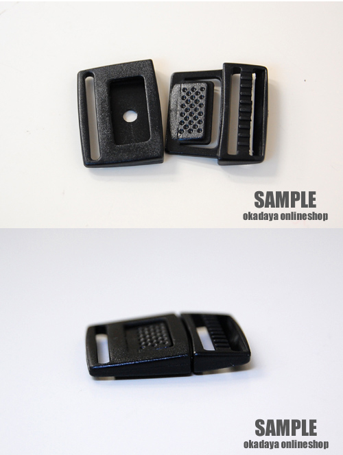 Nifco-ニフコ- プラスチックパーツ 差し込みバックル(FR15) 15mm幅テープ用 1個入 08Bk99_