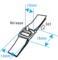 Nifco-ニフコ- プラスチックパーツ 差し込みバックル(MFR10) 10mm幅テープ用 1個入 08Bk99_