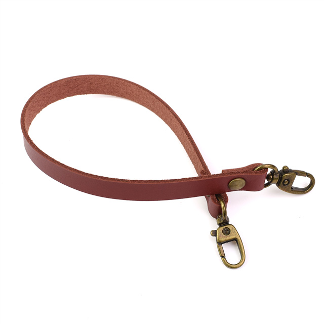 本革持ち手 ナスカン付き(T-1030) 赤 10mm幅×30cm 08Cl99_