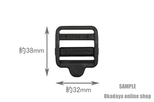 YKK プラスチックパーツ アジャスター/ダブルタイプ(LK25) 25mm幅テープ用 グレー 2個入 08Bk99_