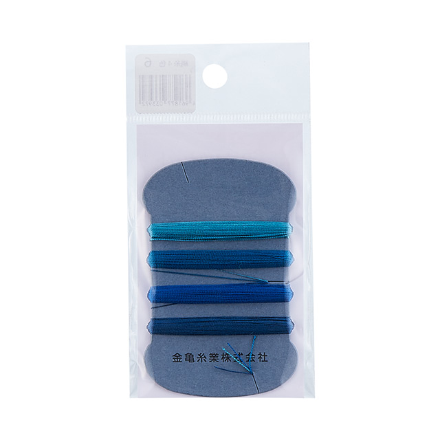 金亀 手縫い糸 絹糸 9号 4色セット 各10m巻(100033) 色番6 08Ab99_