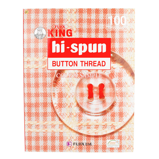 糸見本帳 フジックス ハイスパン釦糸 カラーサンプルブック（9056） 08Ab99j