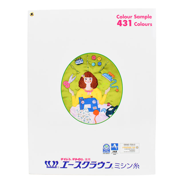 糸見本帳 エースクラウン カラーサンプル帳 08Zz99j