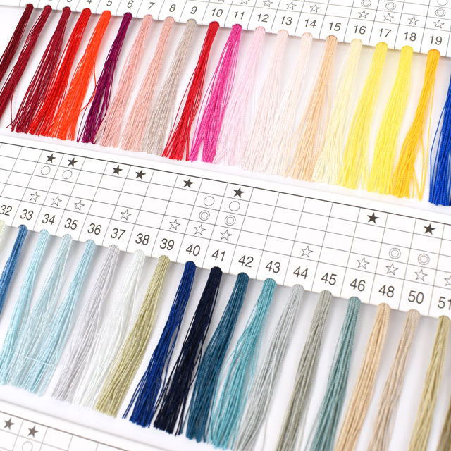 糸見本帳 オリヅル絹糸 カラーサンプル帳 08Ab99j