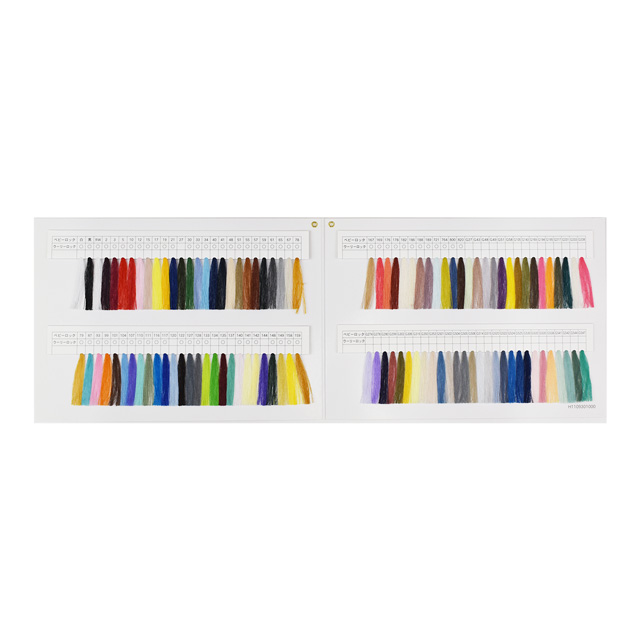 糸見本帳 ベビーロック・ウーリーロック カラーサンプル帳 08Ab99j