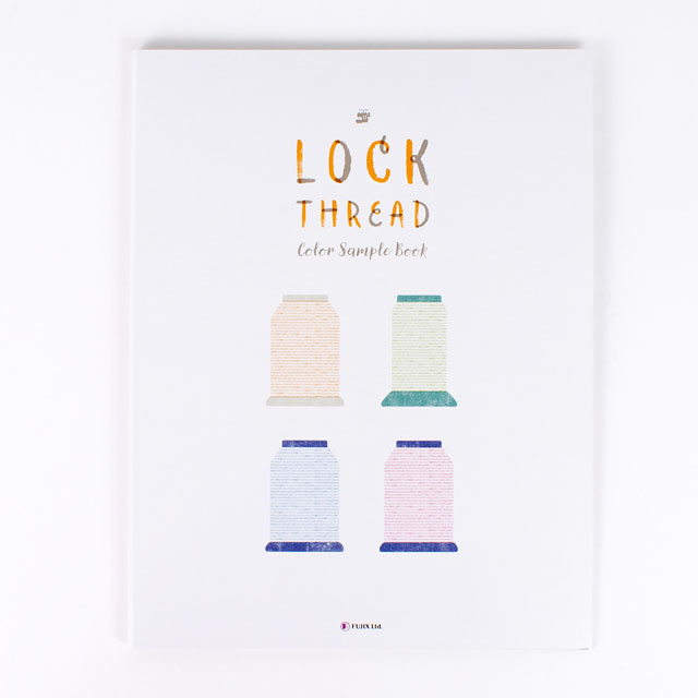 糸見本帳 フジックス ロックミシン糸 カラーサンプルブック(9090400) 08Ab99j