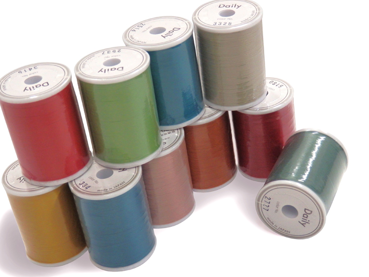 ミシン糸 Daily #60 200m巻 869.ボトルグリーン 15Yy88_