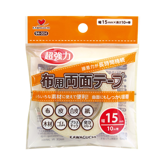 KAWAGUCHI(河口) 超強力布用両面テープ 15mm幅(94-004) 08Bd99_