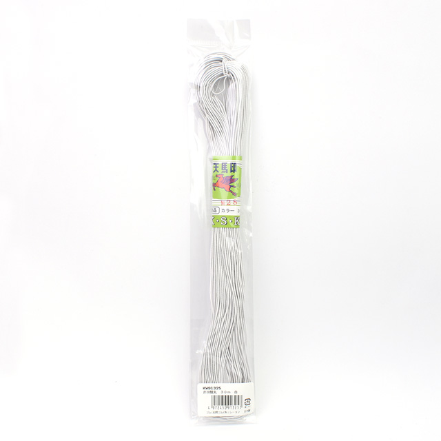 天馬印 #28細丸ゴム 30m(KW91325) 白 08Bj99_