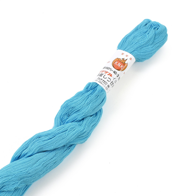 オリヅル しつけ糸 色毛（イロモ） 18g（40/3） ブルー 08Ab99_