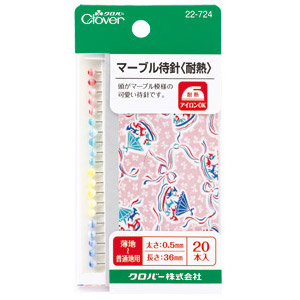 クロバー マーブル待針 耐熱(22-724) 08Ac99_
