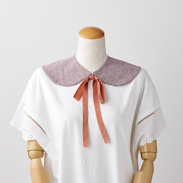 クロバー 付け襟テンプレート(57-385) 丸襟 06Bj99_