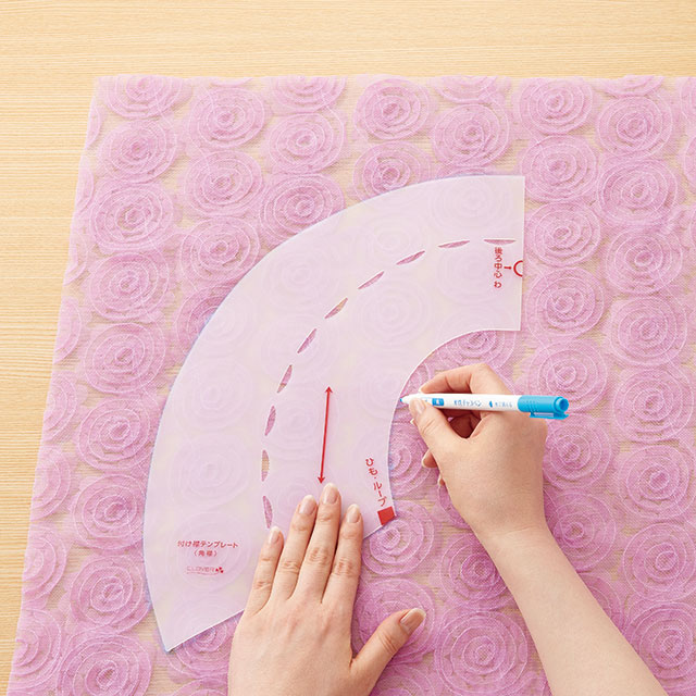 クロバー 付け襟テンプレート(57-386) 角襟 06Bj99_