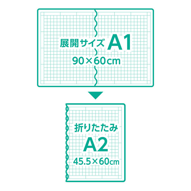 クロバー カッティングマットe(57859) A1折りたたみ 08Aa99_