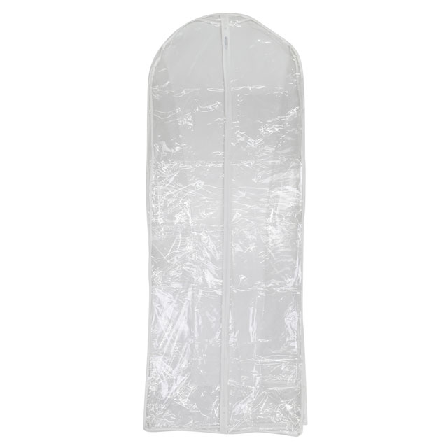 衣装カバー ウェディングドレスカバー/マチ付 600×1650×350mm 08Bd99_