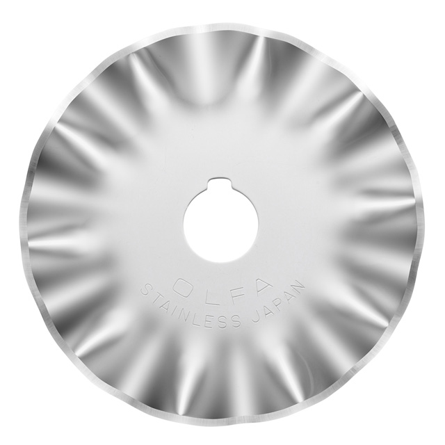 OLFA-オルファ- ロータリーカッター用替刃 ウェーブ刃(RB45W) 直径45mm 1枚入 08Aa99_