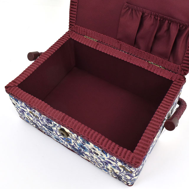 ソーイングバスケット LIBERTY FABRICS リバティ・ファブリックス使用(SCBM-3636003) Mサイズ NV.ネイビー系 15Yy88_