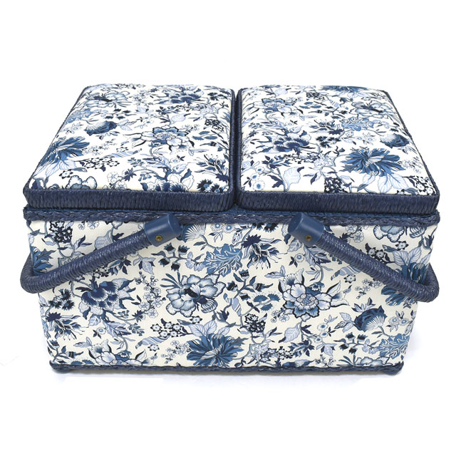 ソーイングバスケット LIBERTY FABRICS リバティ・ファブリックス/Rachel使用(SCBL-3638028) Lサイズ ZE.ブルー 15Yy88_