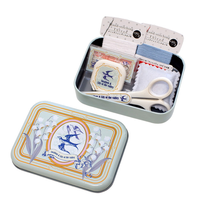 ソーイングセット つばめとスズラン(1487) 08Bd99_