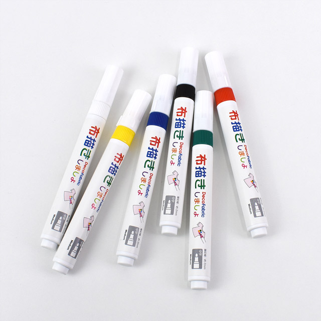 布用マーカー マービー 布描きしましょ 2/6色セット (222W-6A) 6A 07Bf99_