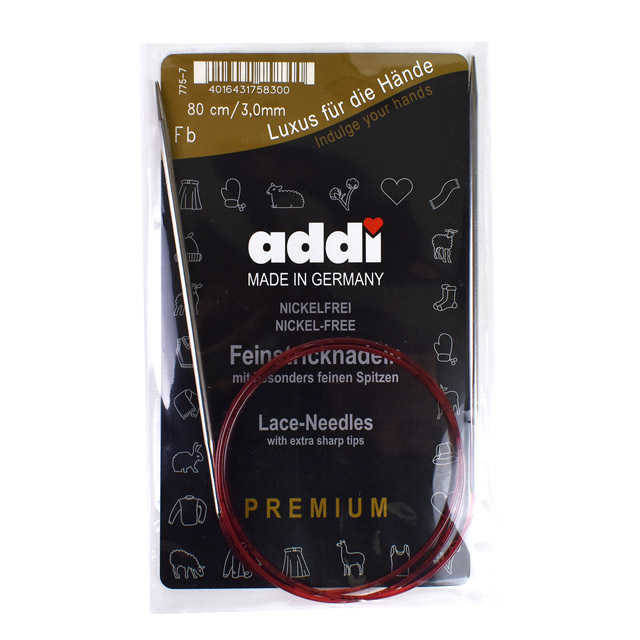 addi-アディ- 輪針 80cm/3mm(775-7) シルバー 06Cq99_